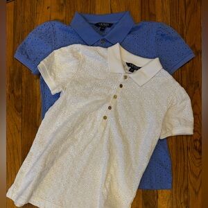 White and Blue Polo Shirts Bundle